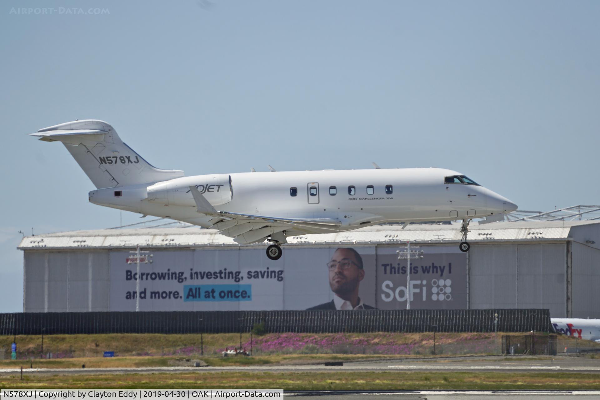 N578XJ, 2011 Bombardier BD-100-1A10 C/N 20078, Oakland North Field California 2019.
