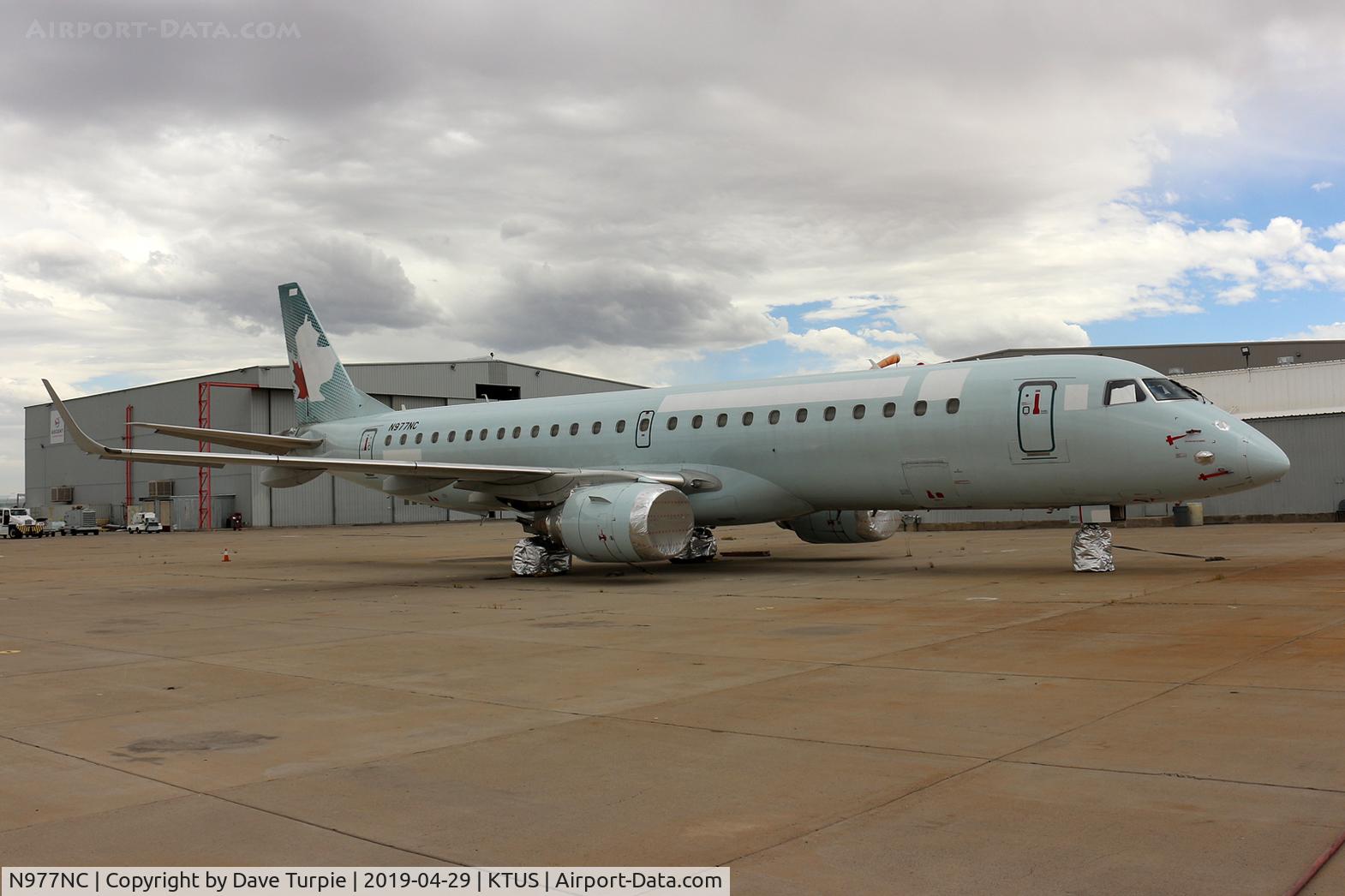 N977NC, 2007 Embraer 190AR (ERJ-190-100IGW) C/N 19000077, A former Air Canada Express asset.