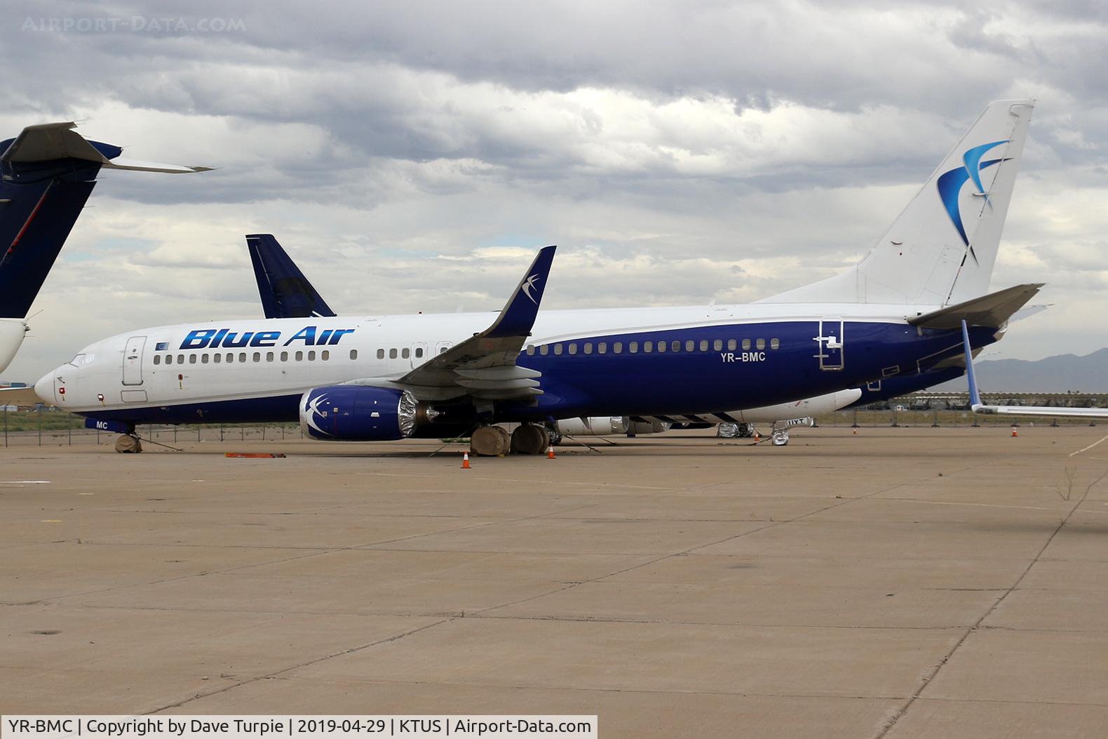 YR-BMC, 1998 Boeing 737-85F C/N 28822, It's been sitting at KTUS for over a month and hasn't moved.  Wazzup?
