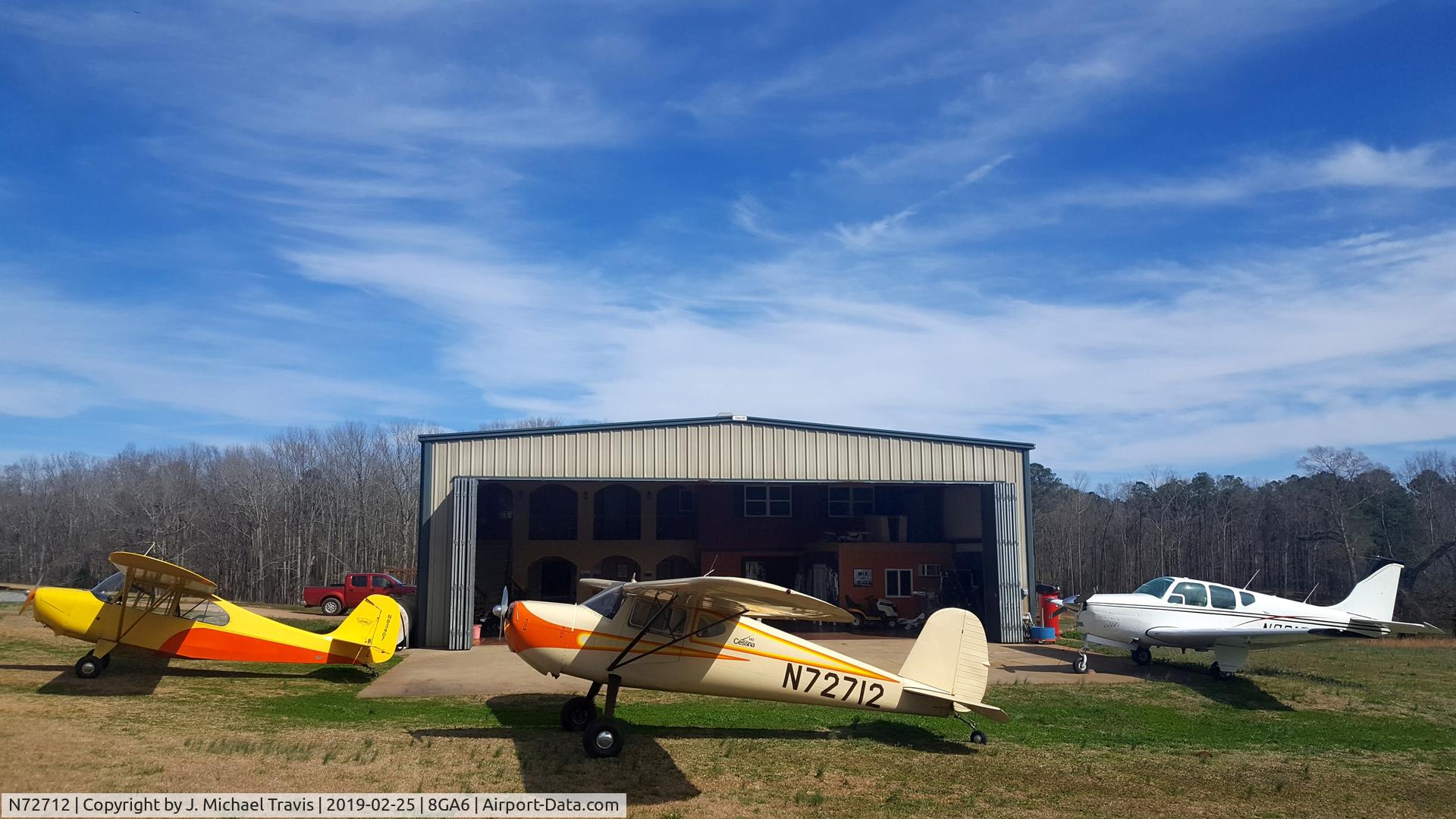 N72712, 1946 Cessna 140 C/N 9891, N72712, N83407, and N8916M as siblings for a short time.  N8916M is now in California or points beyond.