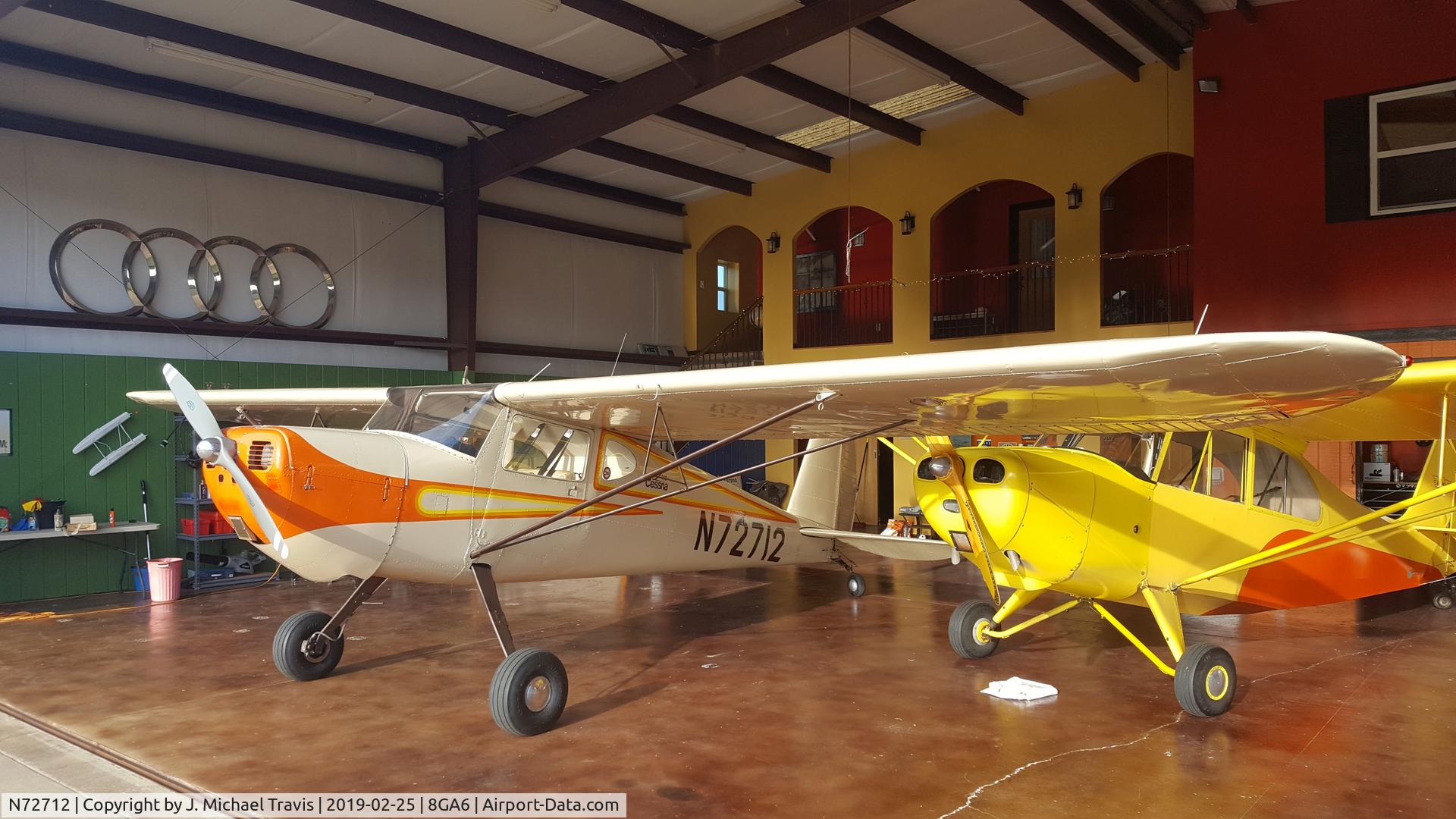 N72712, 1946 Cessna 140 C/N 9891, N72712 waiting to take to the skies.