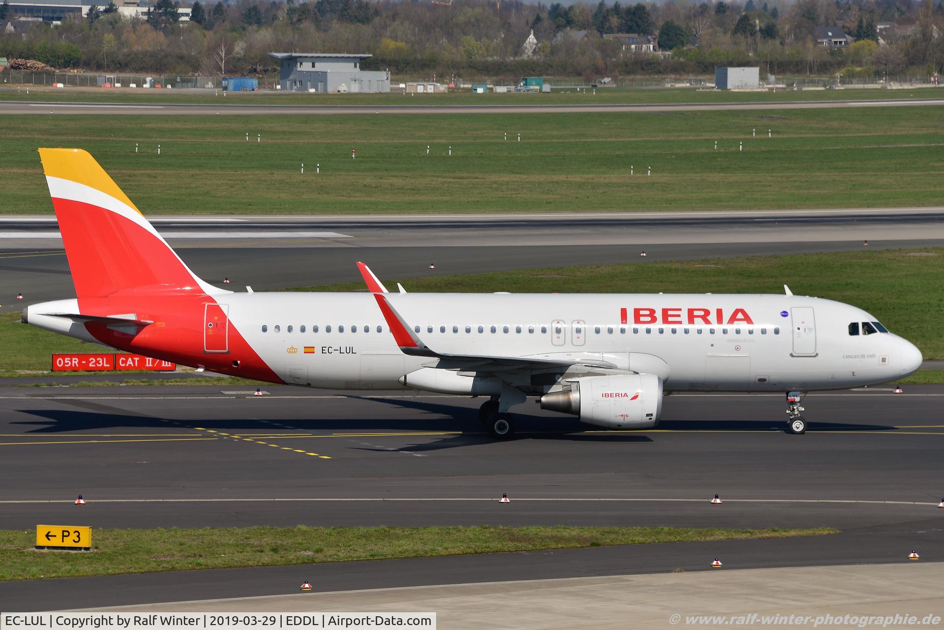 EC-LUL, 2013 Airbus A320-216 C/N 5486, Airbus A320-216 - IB IBE Iberia 'Cangas de Onis' - 5486 - EC-LUL - 29.03.2019 - DUS