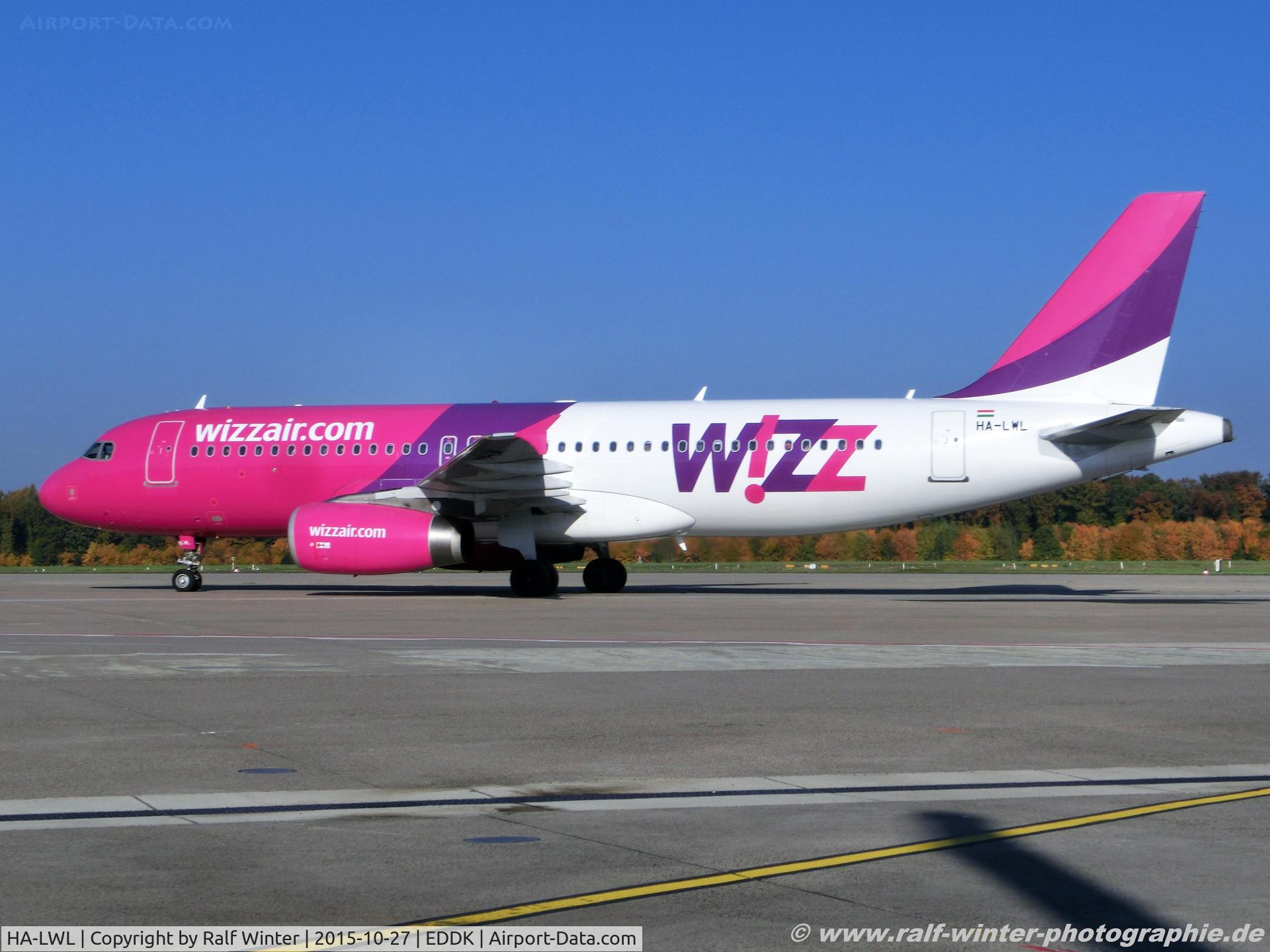 HA-LWL, 2011 Airbus A320-232 C/N 4736, Airbus A320-232 - W6 WZZ Wizz Air - 4736 - HA-LWL - 27.10.2015 - CGN