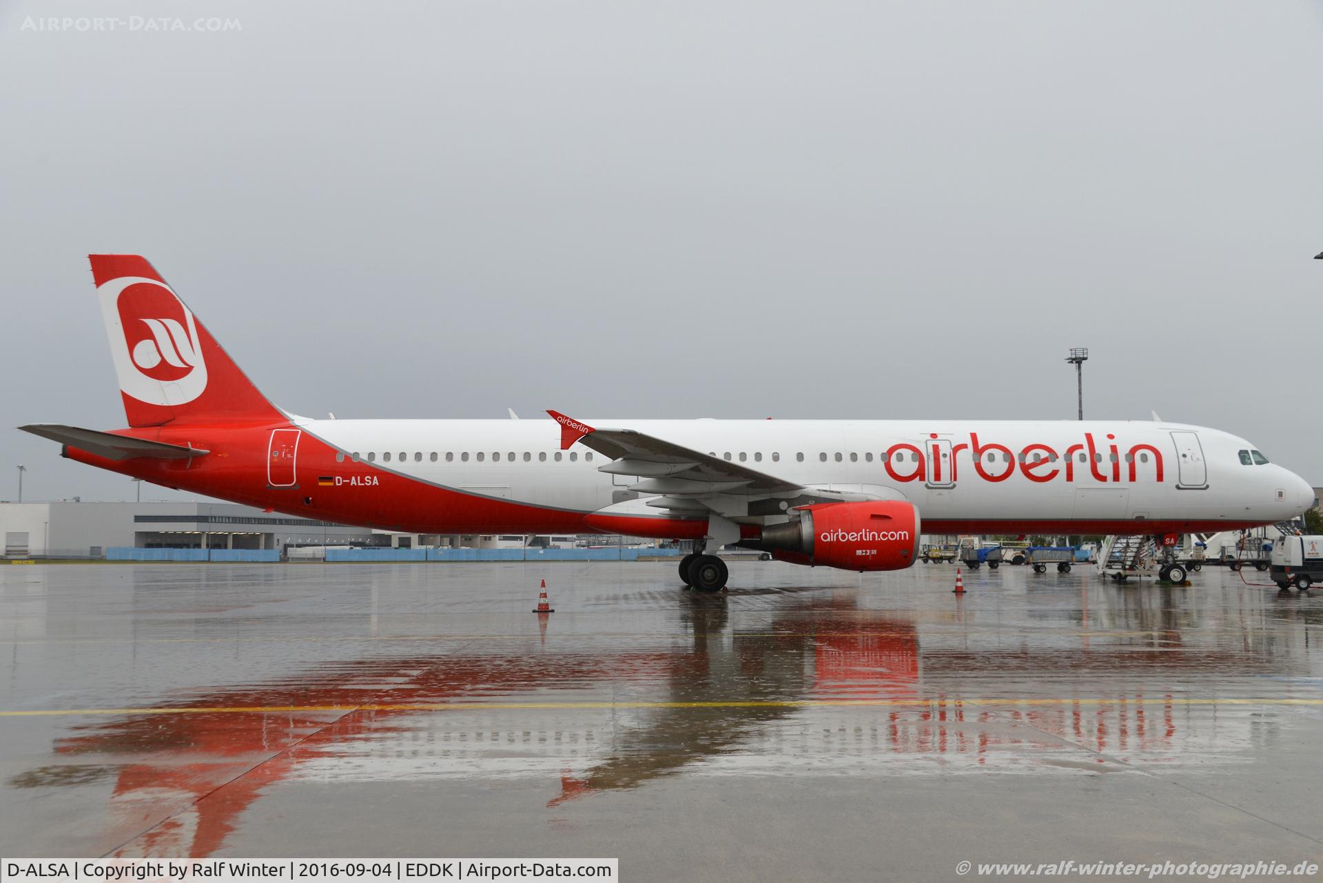D-ALSA, 2001 Airbus A321-211 C/N 1629, Airbus A321-211 - AB BER Air Berlin - 1629 - D-ALSA - 04.09.2016 - CGN