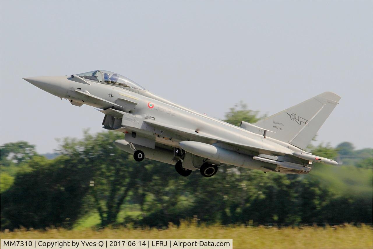 MM7310, Eurofighter EF-2000 Typhoon S C/N IS042, Eurofighter EF-2000 Typhoon S, Take off rwy 26, Landivisiau Naval Air Base (LFRJ) Tiger Meet 2017