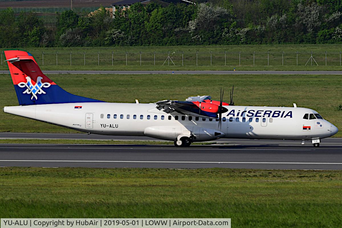 YU-ALU, 1997 ATR 72-212A C/N 536, Air Serbia flight from BEG arriving @VIE