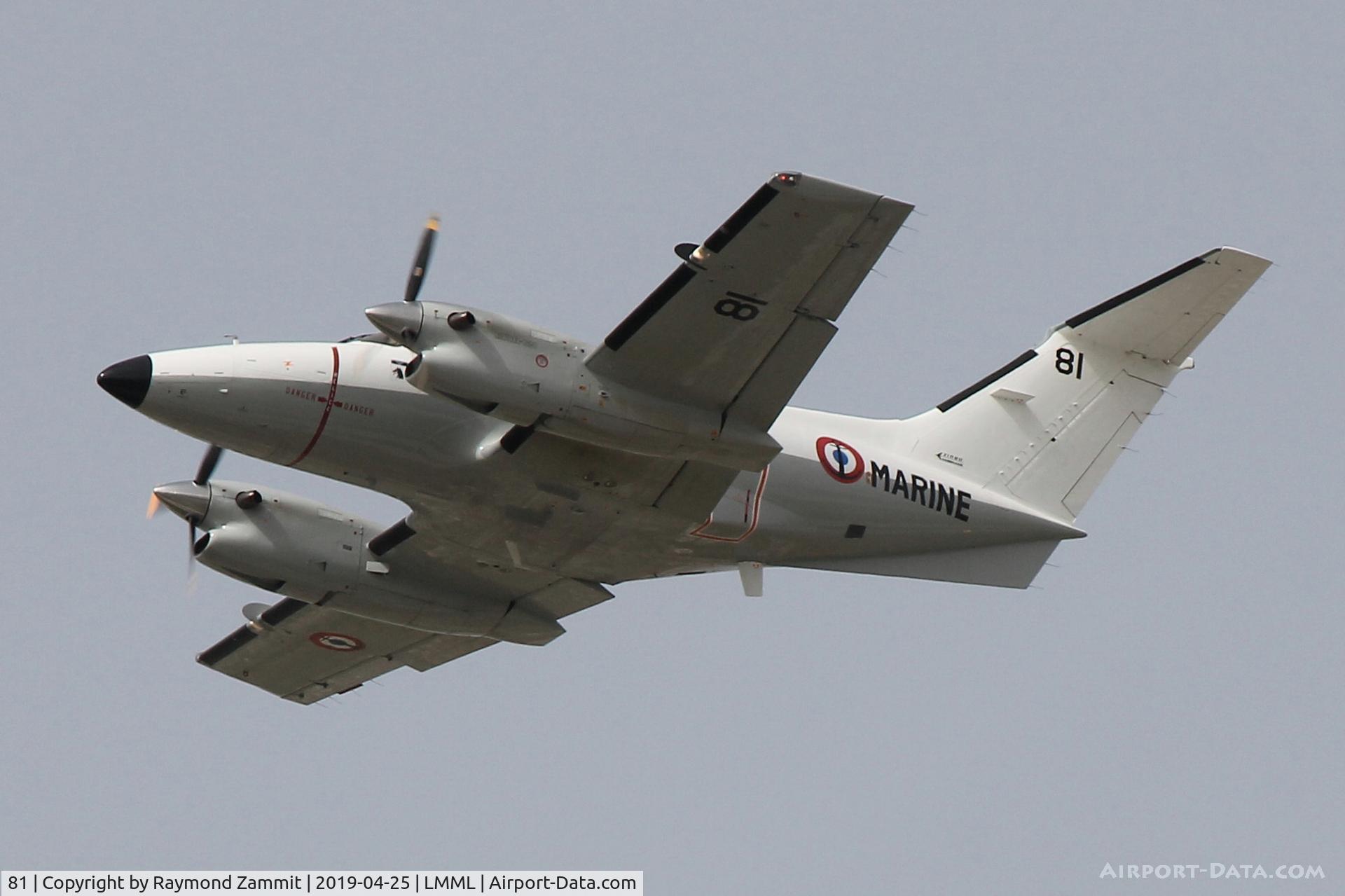 81, Dassault Mystere IVA C/N 81, Embraer EMB121 Xingu 81 French Navy