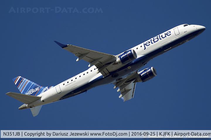 N351JB, 2012 Embraer E190 (ERJ-190-100) C/N 19000549, Embraer 190AR (ERJ-190-100IGW) 