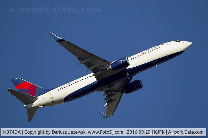 N374DA, 1998 Boeing 737-832 C/N 29622, Boeing 737-832 - Delta Air Lines  C/N 29622, N374DA