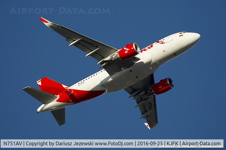 N751AV, 2016 Airbus A319-115 C/N 7284, Airbus A319-115 - Avianca  C/N 7284, N751AV