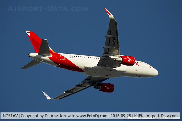N751AV, 2016 Airbus A319-115 C/N 7284, Airbus A319-115 - Avianca  C/N 7284, N751AV