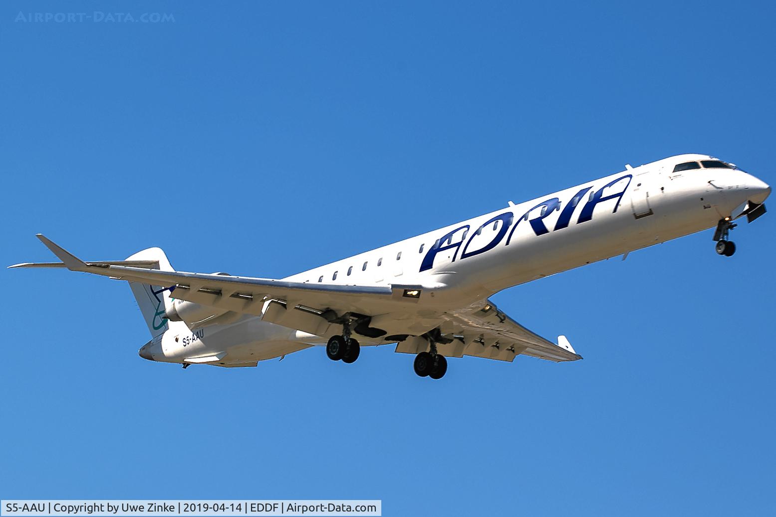 S5-AAU, 2012 Bombardier CRJ-900 (CL-600-2D24) C/N 15283, new runway