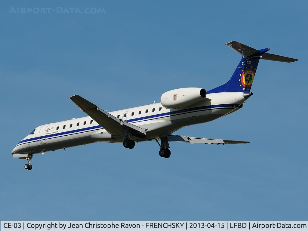 CE-03, 2001 Embraer ERJ-145LR (EMB-145LR) C/N 145526, Belgian Air Force