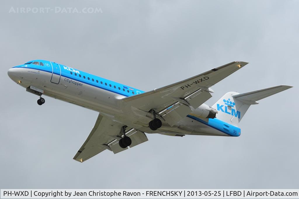 PH-WXD, 1995 Fokker 70 (F-28-0070) C/N 11563, KLM Cityhopper