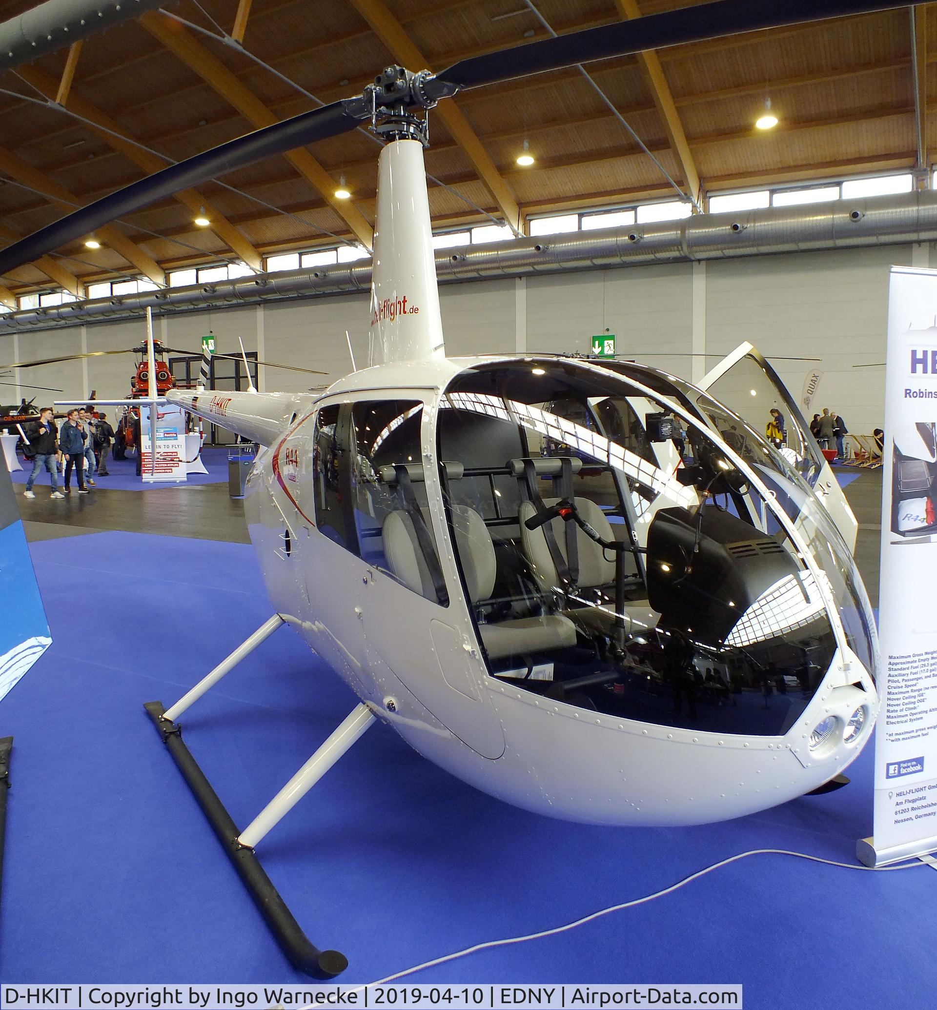 D-HKIT, Robinson R44 Cadet C/N 30051, Robinson R44 Cadet at the AERO 2019, Friedrichshafen