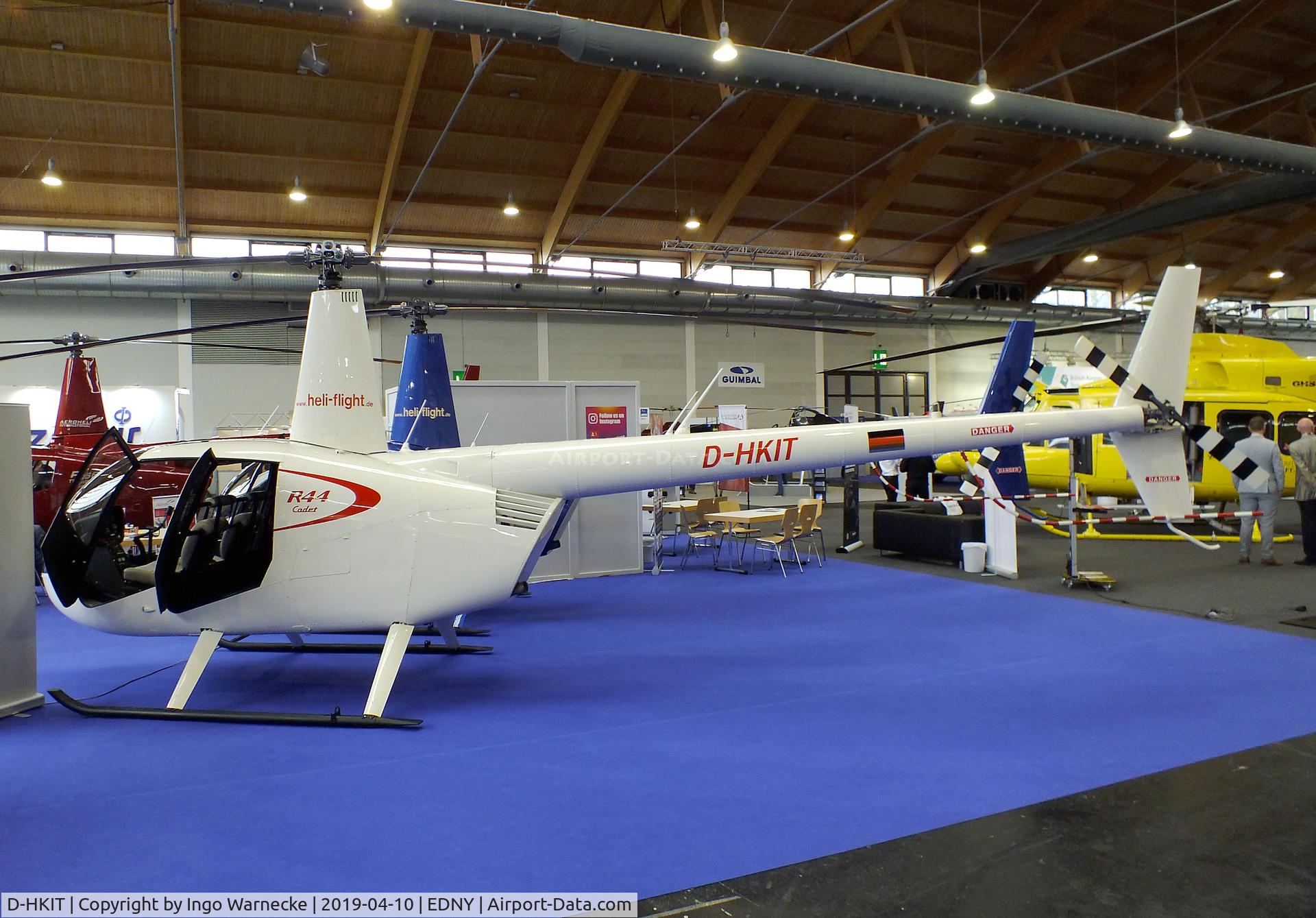 D-HKIT, Robinson R44 Cadet C/N 30051, Robinson R44 Cadet at the AERO 2019, Friedrichshafen
