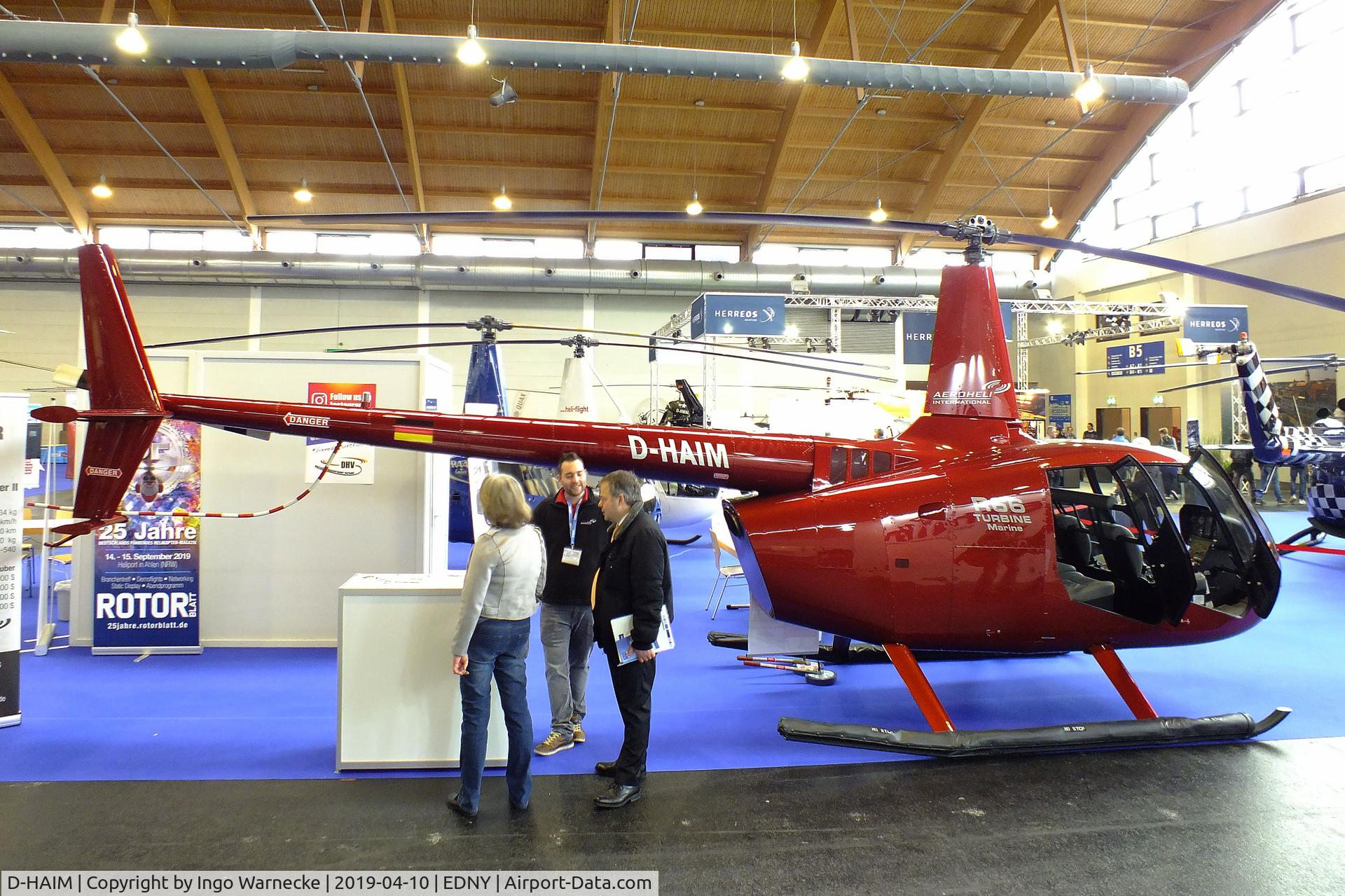 D-HAIM, 2018 Robinson R66 C/N 0879, Robinson R66 Turbine Marine at the AERO 2019, Friedrichshafen