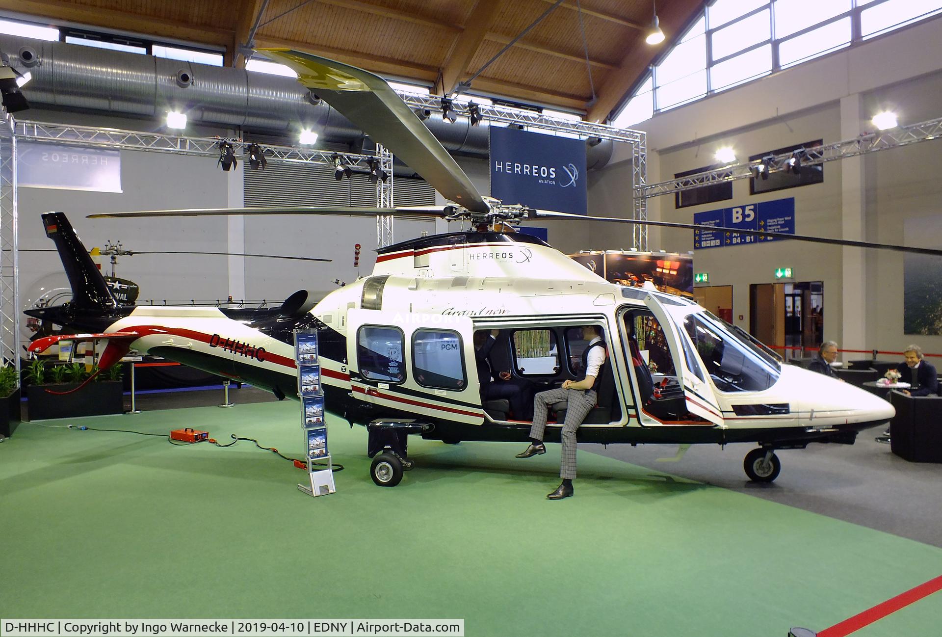 D-HHHC, 2012 AgustaWestland AW-109SP Grand New C/N 22283, AgustaWestland AW109SP (A.109) Grand New at the AERO 2019, Friedrichshafen