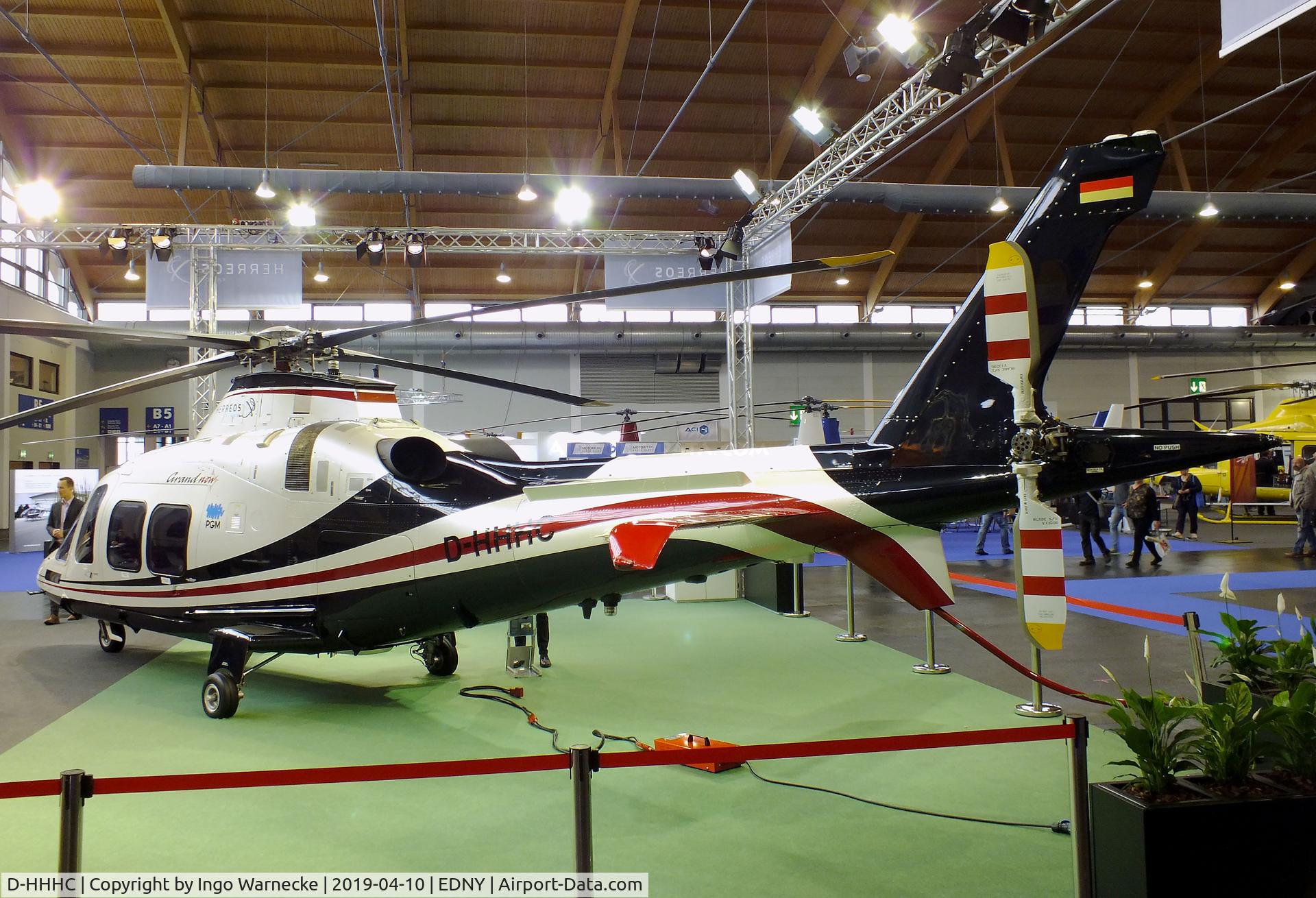 D-HHHC, 2012 AgustaWestland AW-109SP Grand New C/N 22283, AgustaWestland AW109SP (A.109) Grand New at the AERO 2019, Friedrichshafen