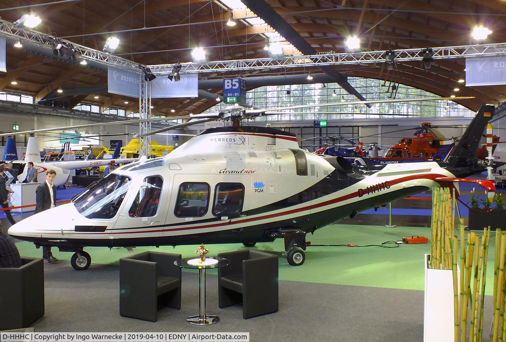 D-HHHC, 2012 AgustaWestland AW-109SP Grand New C/N 22283, AgustaWestland AW109SP (A.109) Grand New at the AERO 2019, Friedrichshafen