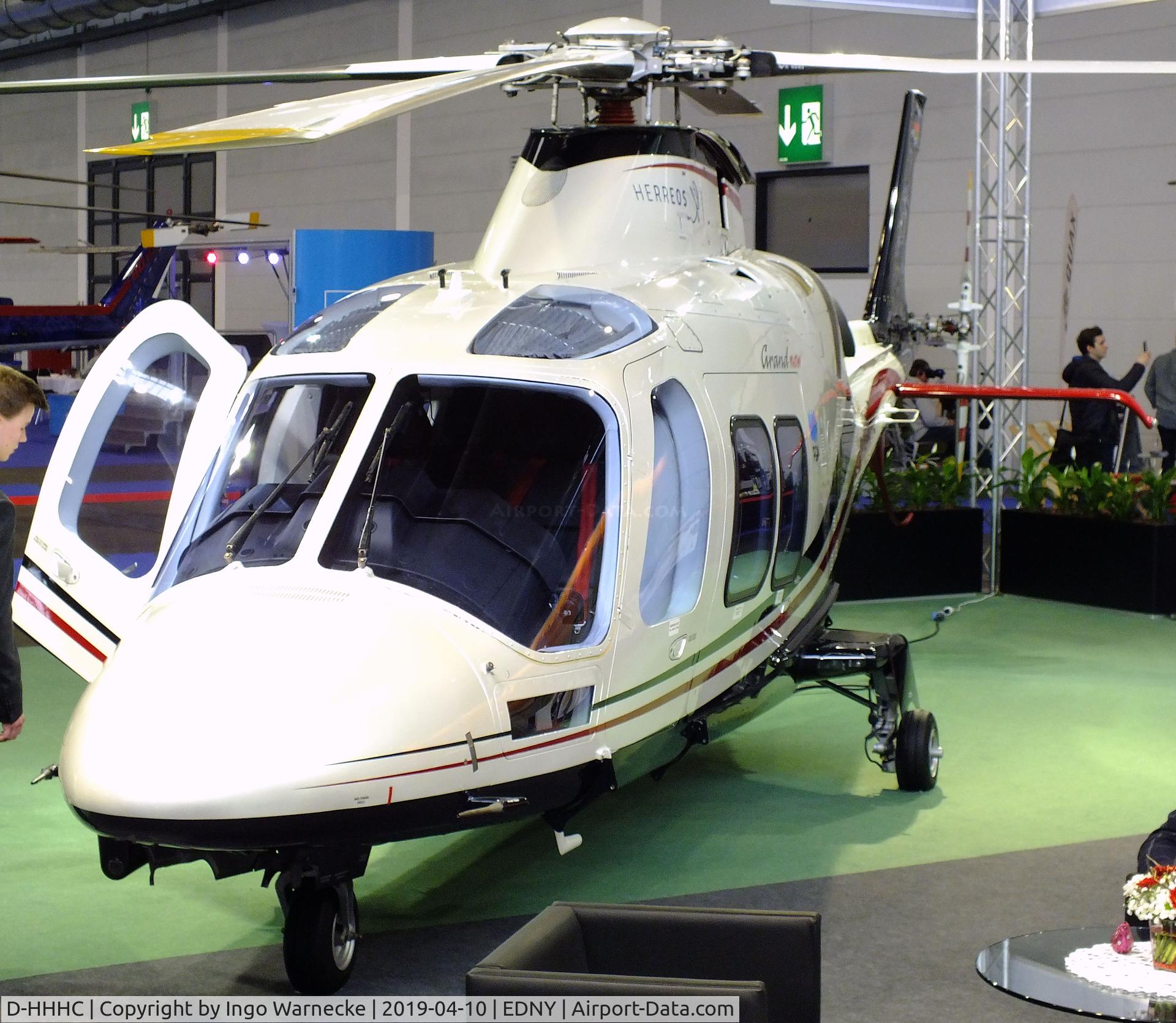 D-HHHC, 2012 AgustaWestland AW-109SP Grand New C/N 22283, AgustaWestland AW109SP (A.109) Grand New at the AERO 2019, Friedrichshafen