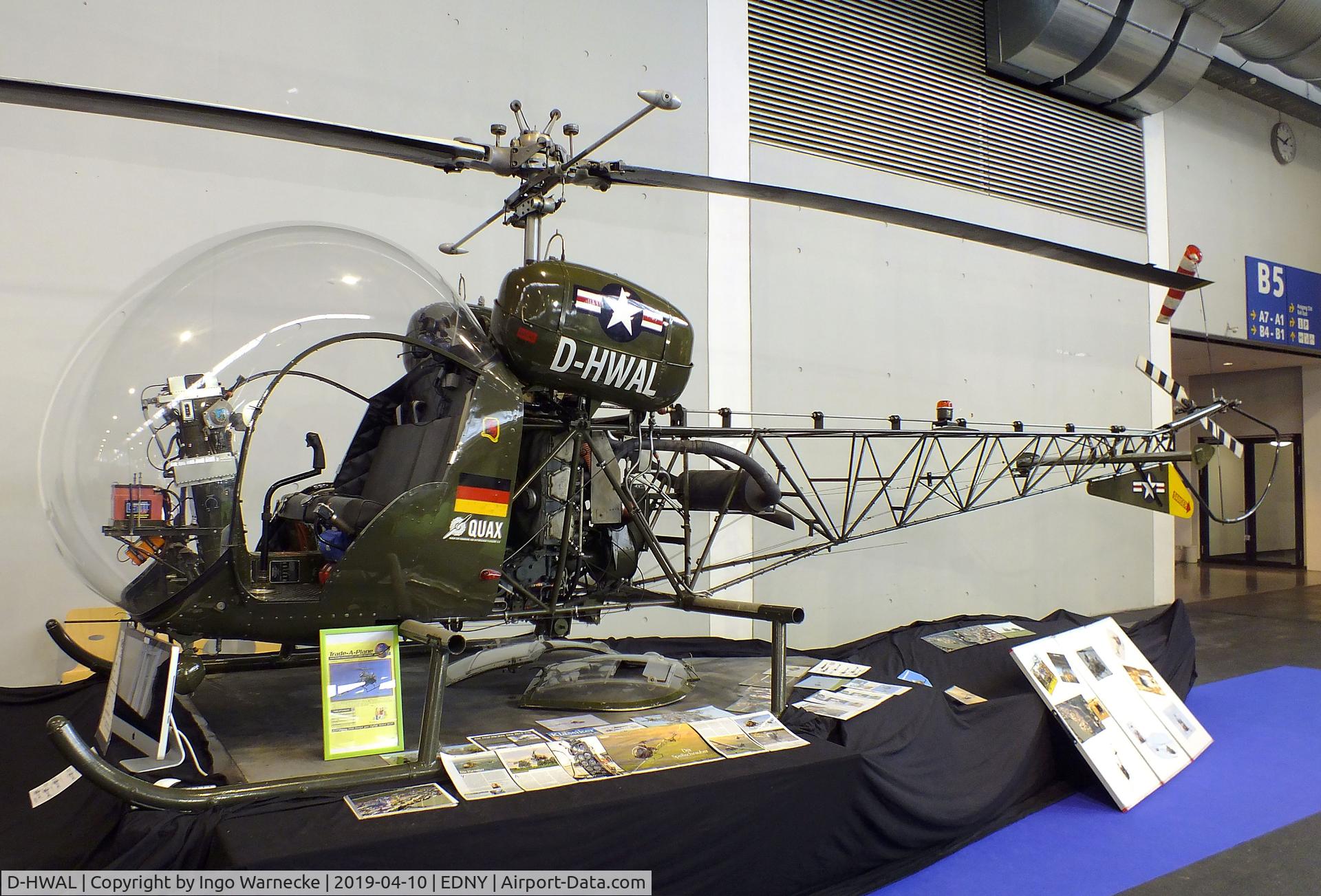 D-HWAL, Agusta AB-47G-4 C/N 2519, Agusta (Bell) AB.47G-4 at the AERO 2019, Friedrichshafen
