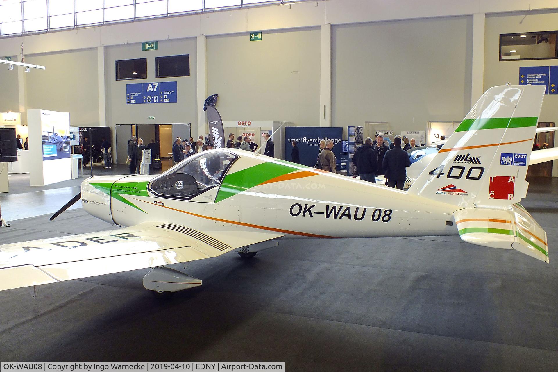 OK-WAU08, Skyleader 400 Electro C/N Not found OK-WAU08, Skyleader 400 Electro with electric motor at the AERO 2019, Friedrichshafen