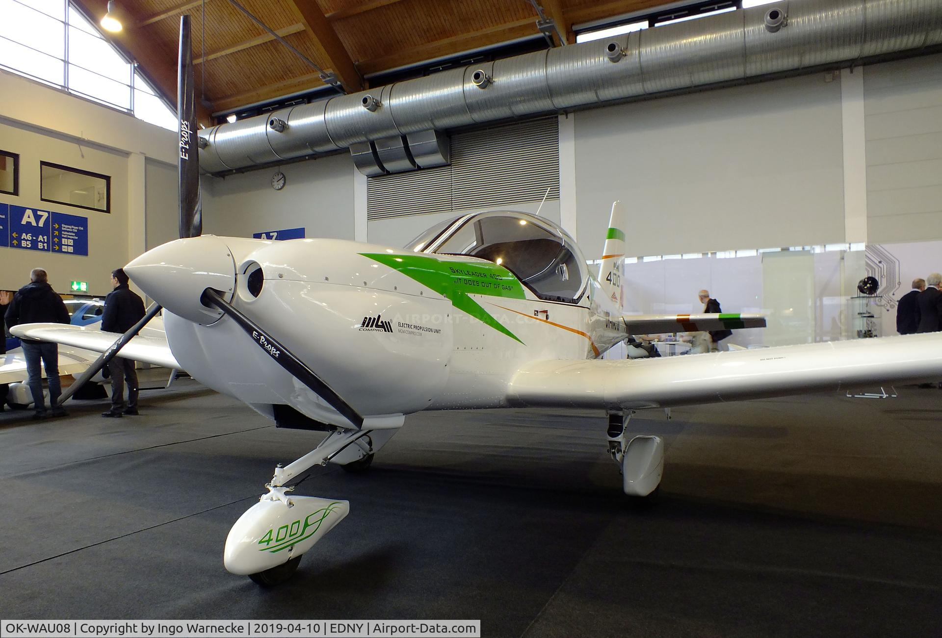 OK-WAU08, Skyleader 400 Electro C/N Not found OK-WAU08, Skyleader 400 Electro with electric motor at the AERO 2019, Friedrichshafen