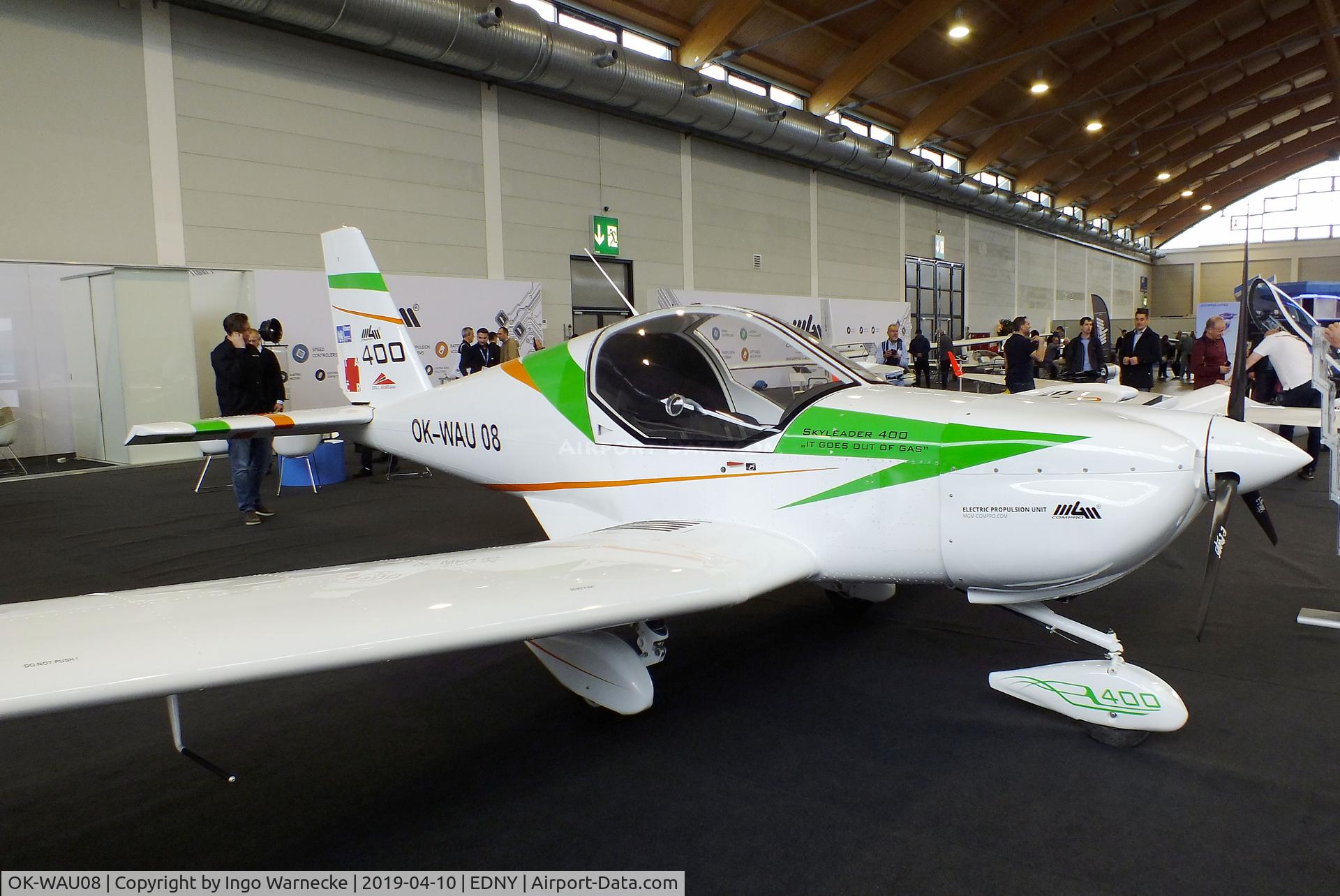 OK-WAU08, Skyleader 400 Electro C/N Not found OK-WAU08, Skyleader 400 Electro with electric motor at the AERO 2019, Friedrichshafen