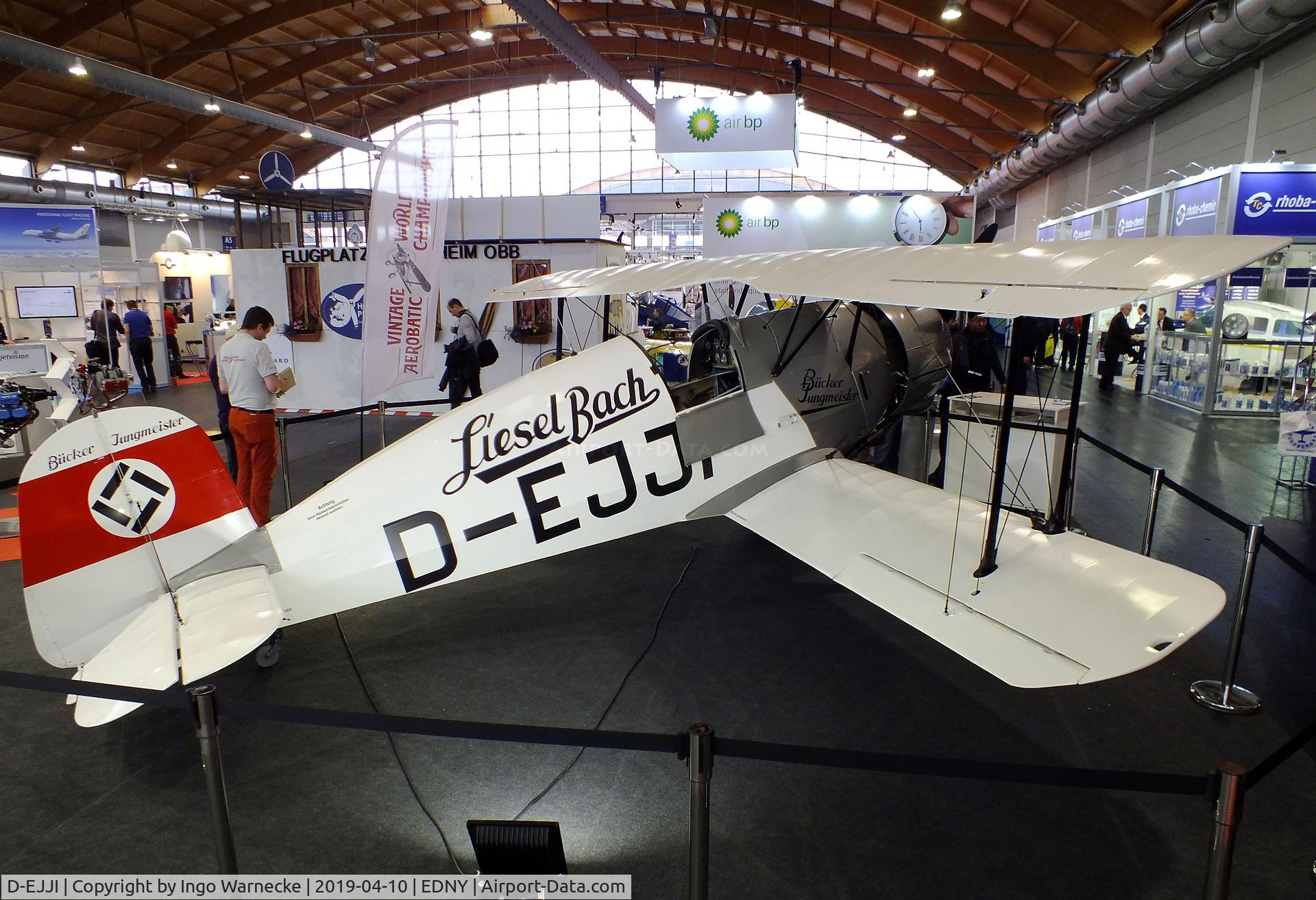 D-EJJI, Bucker Bu-133C Jungmeister C/N 1006, Bücker Bü 133C Jungmeister, rebuilt by Bitz at the AERO 2019, Friedrichshafen