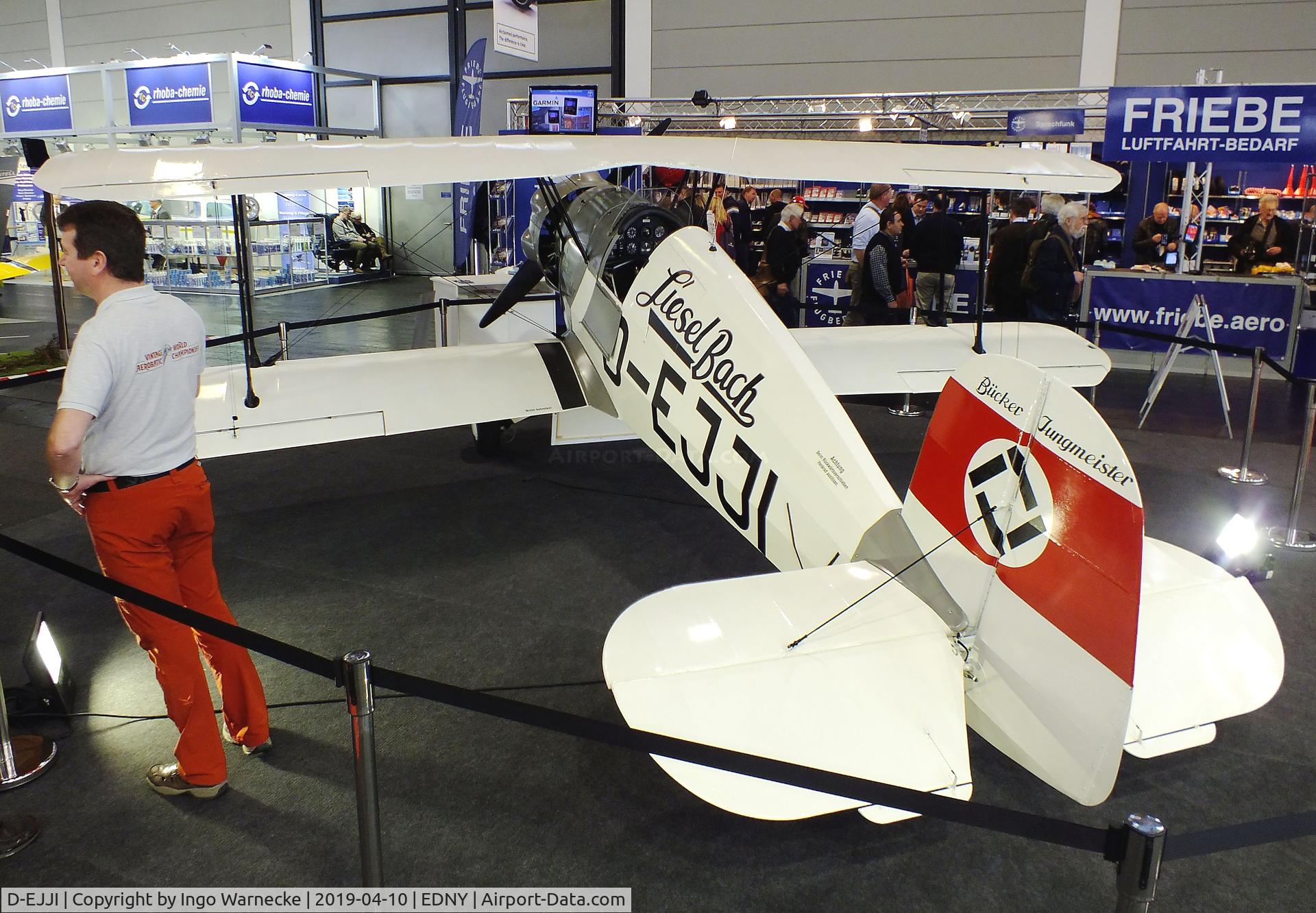 D-EJJI, Bucker Bu-133C Jungmeister C/N 1006, Bücker Bü 133C Jungmeister, rebuilt by Bitz at the AERO 2019, Friedrichshafen