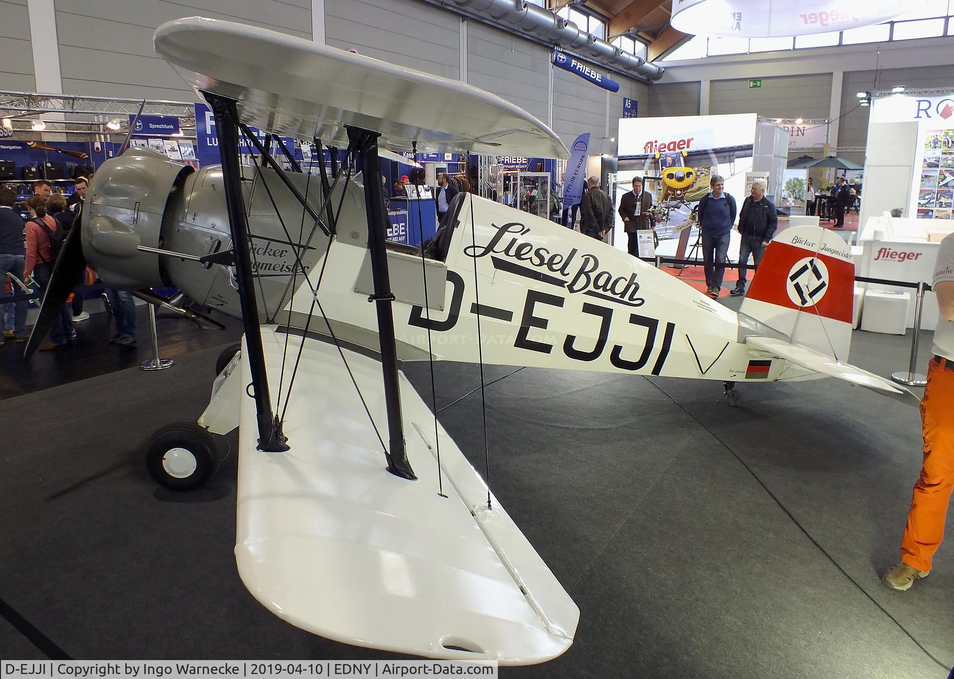 D-EJJI, Bucker Bu-133C Jungmeister C/N 1006, Bücker Bü 133C Jungmeister, rebuilt by Bitz at the AERO 2019, Friedrichshafen