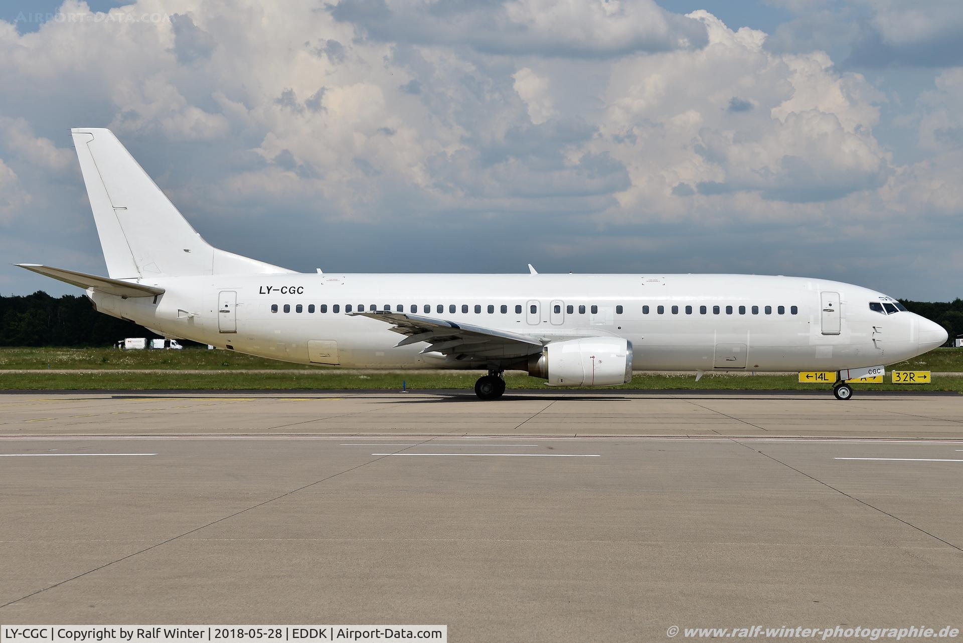LY-CGC, 1988 Boeing 737-4Y0 C/N 23870, Boeing 737-4Y0 - GCA Grand Cru Airlines - 23870 - LY-CGC - 28.05.2018 - CGN
