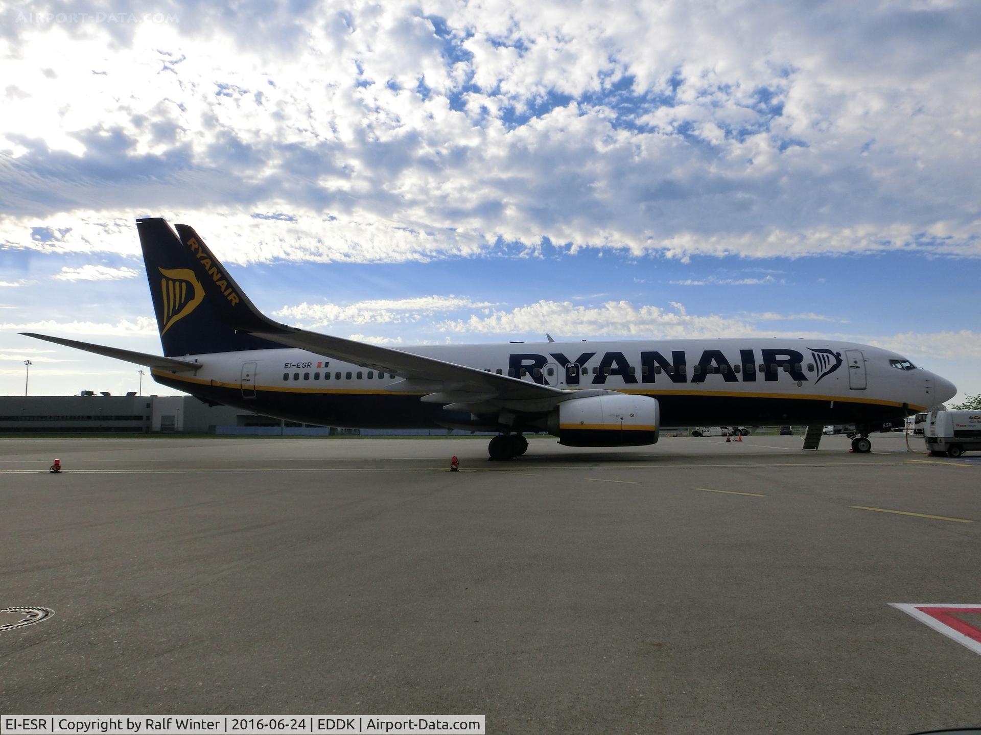 EI-ESR, 2011 Boeing 737-8AS C/N 34995, Boeing 737-8AS(W) - Fr RYR Ryanair - 34995 - EI-ESR - 24.06.2016 - CGN