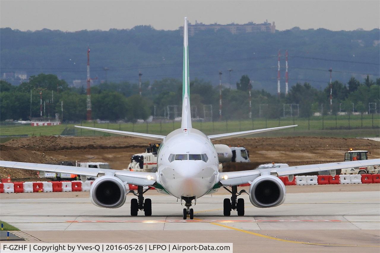 F-GZHF, 2009 Boeing 737-8K2 C/N 29677, Boeing 737-8K2, Taxiing to holding point, Paris-Orly airport (LFPO-ORY)