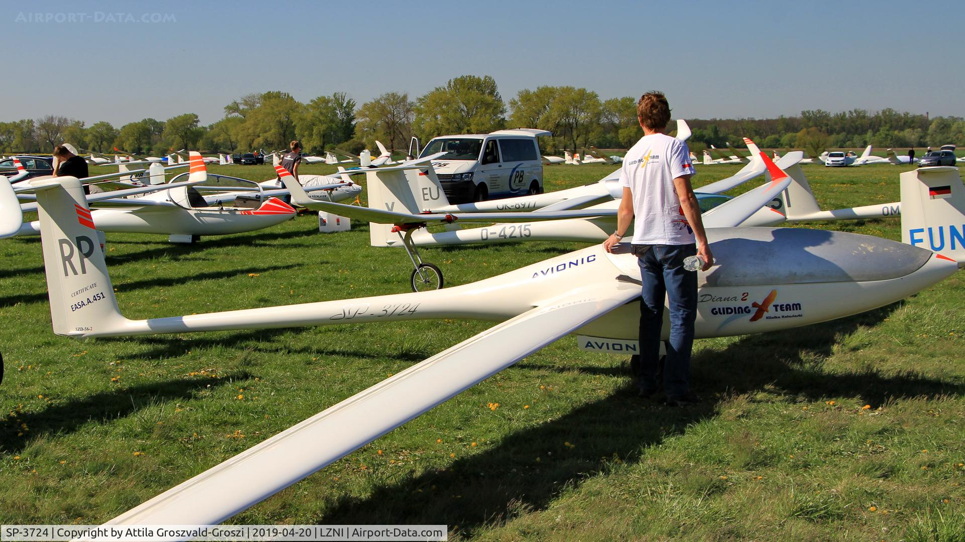 SP-3724, 2007 PZL-Bielsko SZD-56-2 DIANA-2 C/N 5622107005, LZNI - Nitra Airport, Slovakia - Pribina Cup 2019