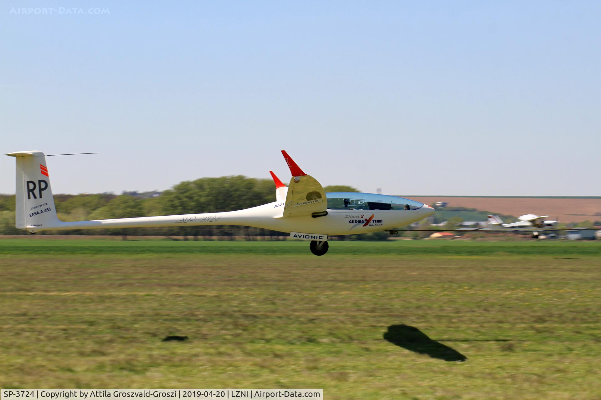 SP-3724, 2007 PZL-Bielsko SZD-56-2 DIANA-2 C/N 5622107005, LZNI - Nitra Airport, Slovakia - Pribina Cup 2019