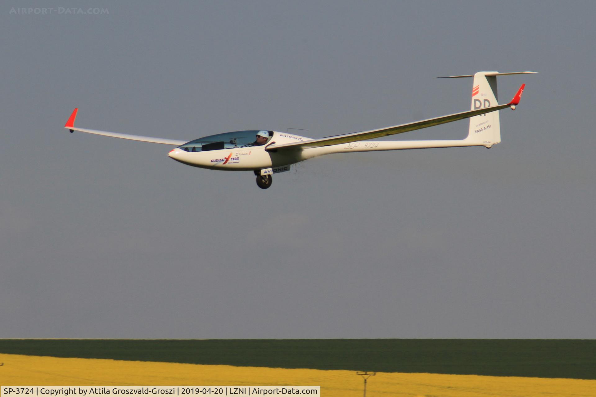 SP-3724, 2007 PZL-Bielsko SZD-56-2 DIANA-2 C/N 5622107005, LZNI - Nitra Airport, Slovakia - Pribina Cup 2019