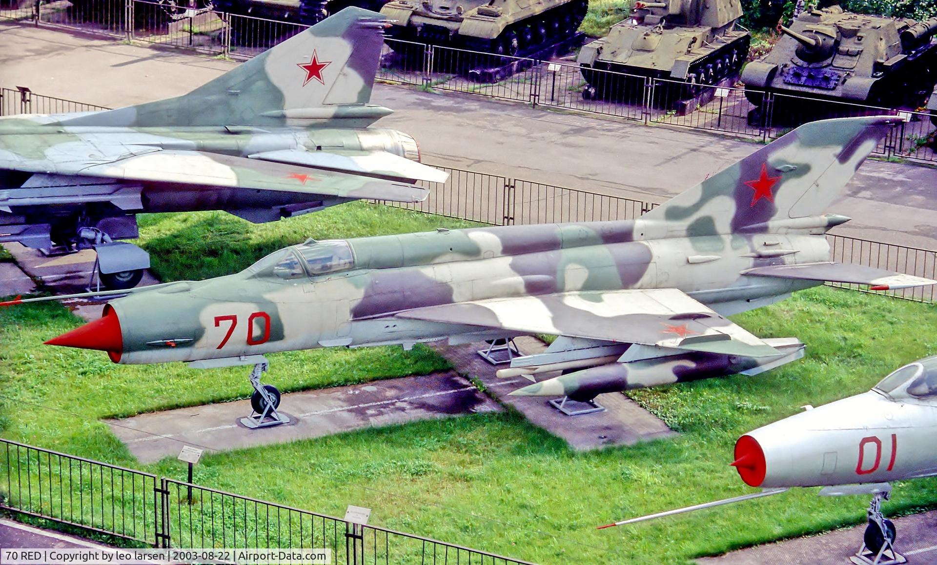 70 RED, 1968 Mikoyan-Gurevich MIG-21SM C/N 150ST22, Central museum of armed forces 22.8.2003