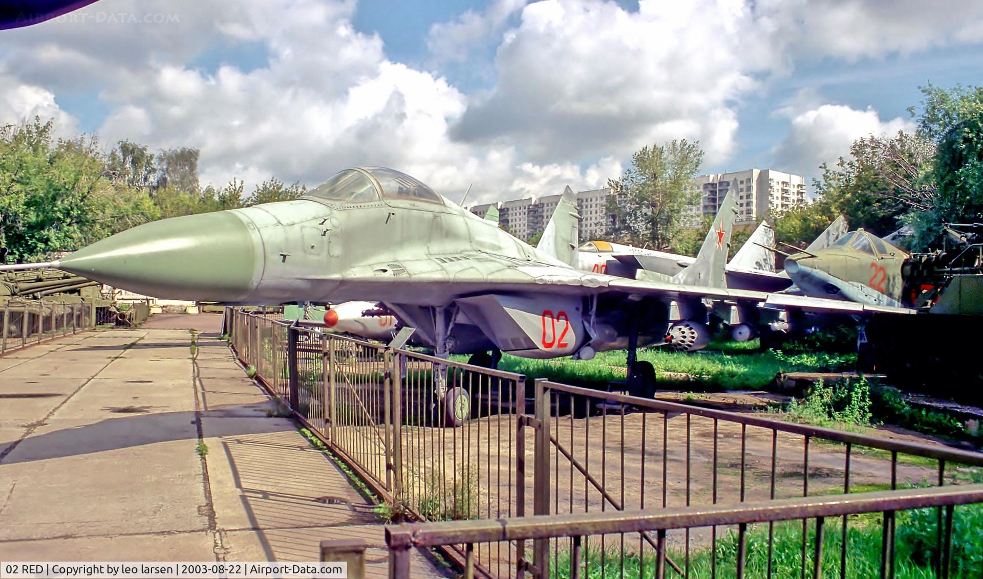 02 RED, Mikoyan-Gurevich MiG-29 C/N 2960515125, Central Museum of Armed Forces Moscow 22.8.2003