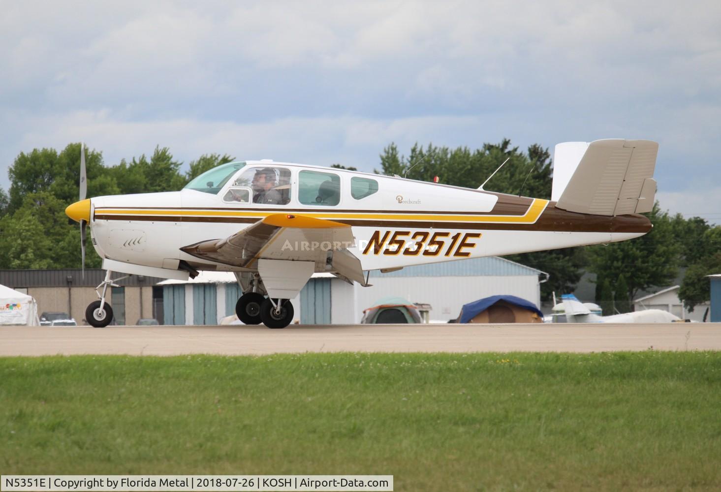N5351E, 1959 Beech K35 Bonanza C/N D-5832, Bonanza 35