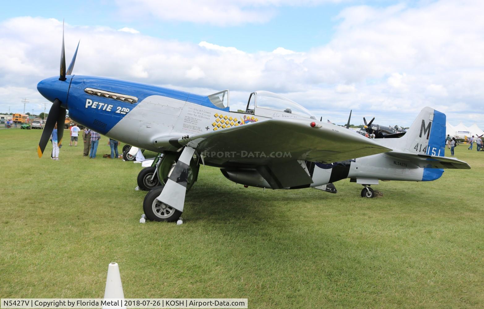 N5427V, 1944 North American F-51D Mustang C/N 44-72942, Petie 2nd
