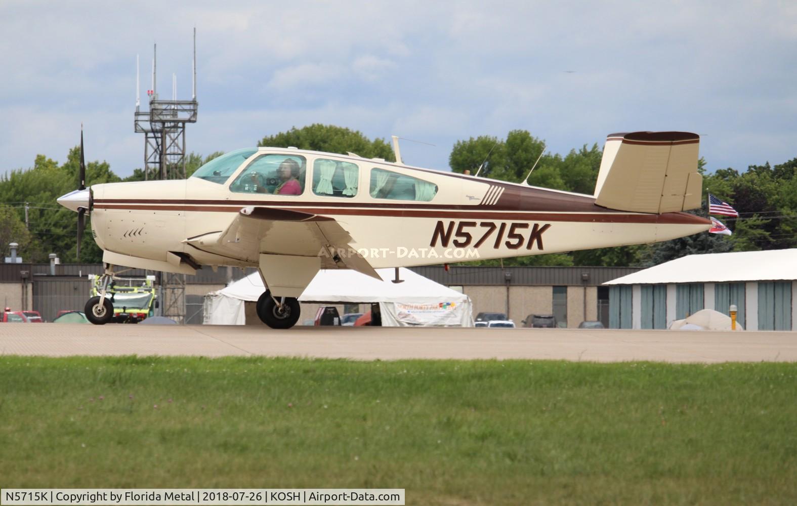 N5715K, 1964 Beech S35 Bonanza C/N D-7510, Bonanza 35