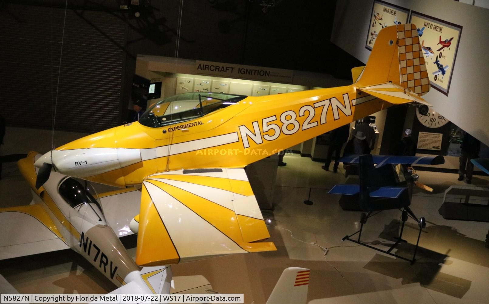 N5827N, 1955 Vans RV-1 C/N 171, Van's RV-1