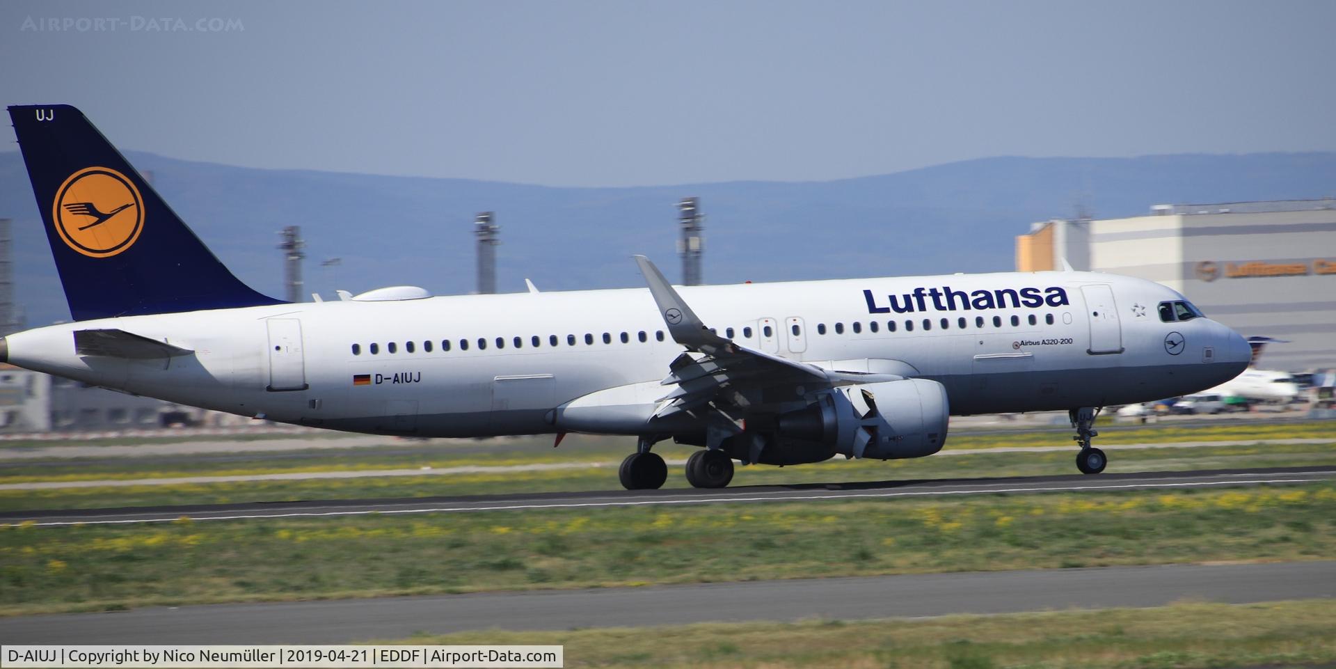 D-AIUJ, 2014 Airbus A320-214 C/N 6301, A320 landing at EDDF
