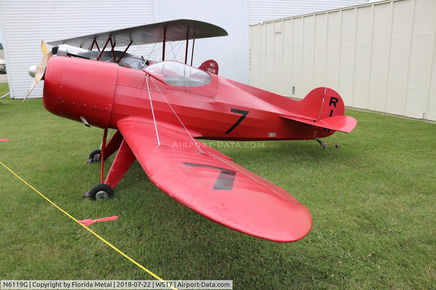 N6119G, 1998 Pobjoy Airmotors 1930 Special Replica C/N T-9, Pobjoy 1930