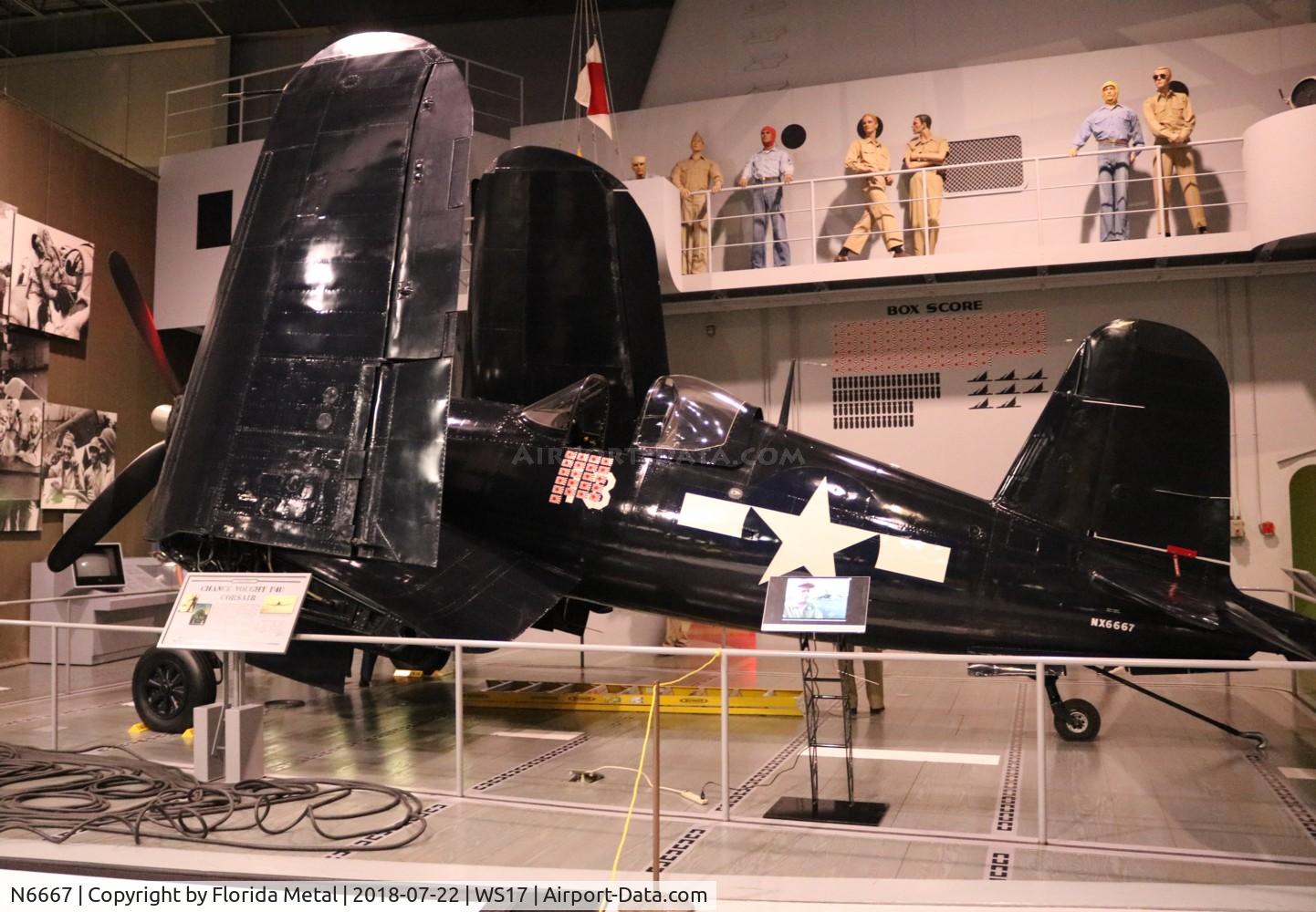 N6667, 1945 Vought F4U-4 Corsair C/N 9413, Corsair