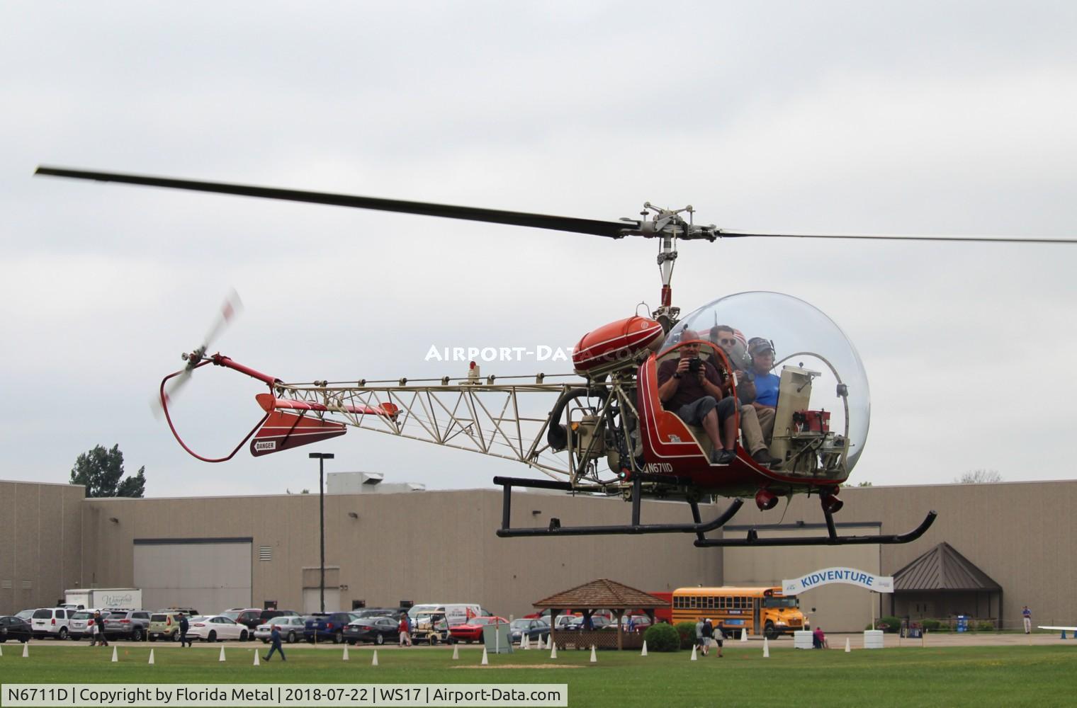 N6711D, 1958 Bell 47G-2 C/N 2192, Bell 47G