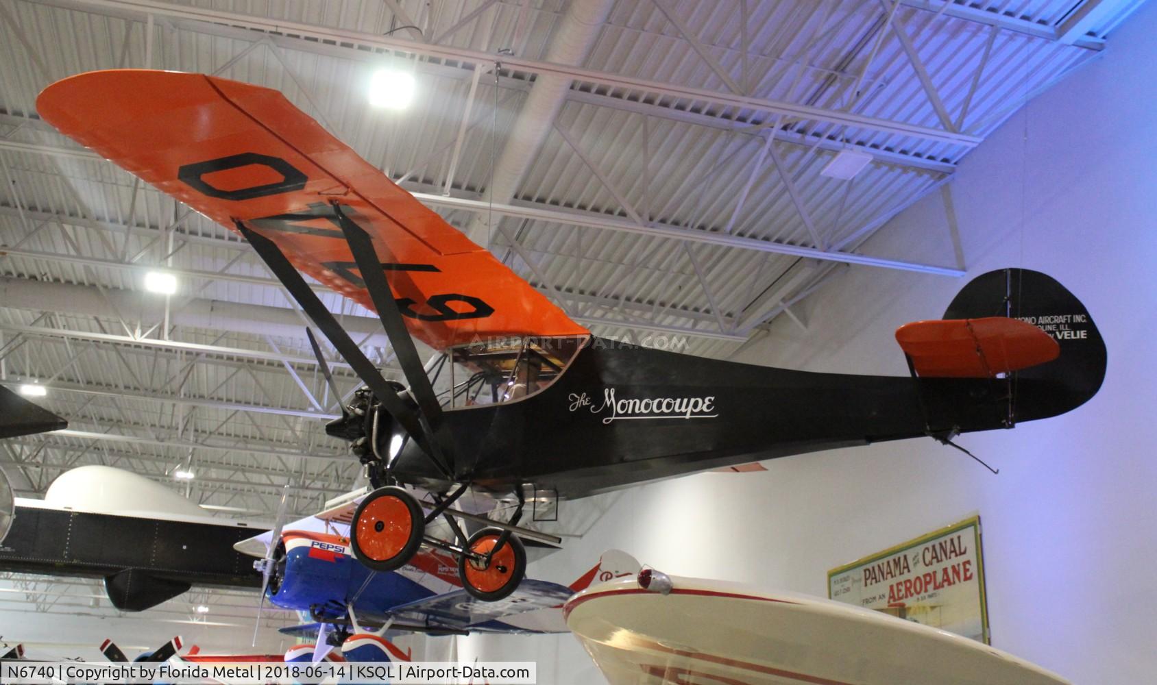 N6740, 1928 Monocoupe 70 C/N 151, Monocoupe 70