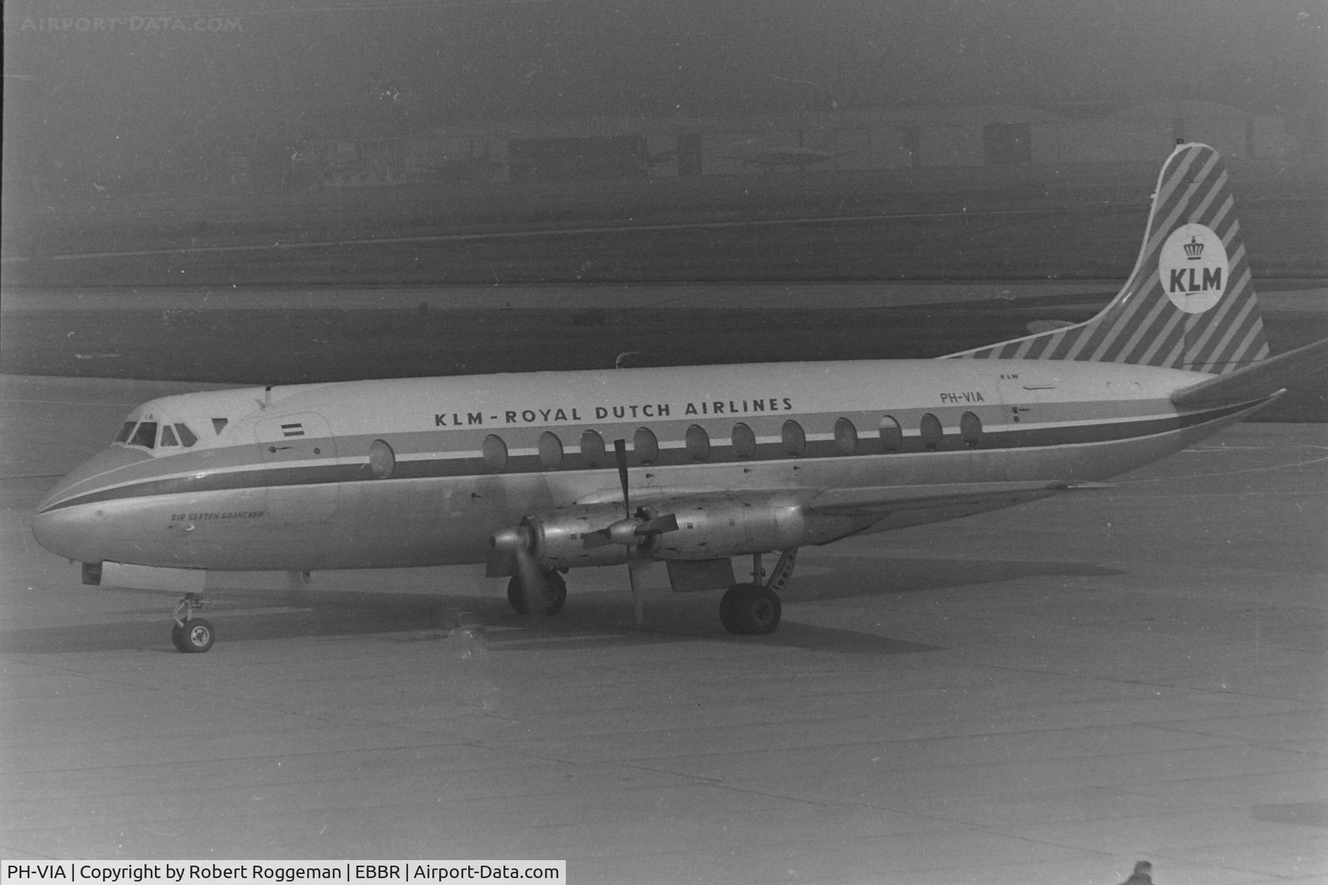 PH-VIA, 1957 Vickers Viscount 803 C/N 172, 1960's.KLM.